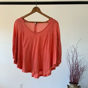 Free People Coral Top